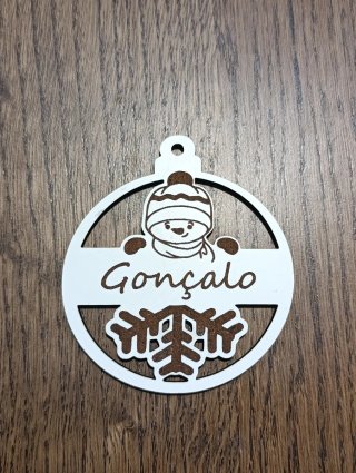 Bola de Natal Personalizavel com nome