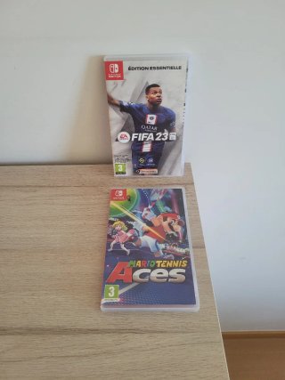 2 Juegos Nintendo Switch: FIFA 23 y Mario Tennis
