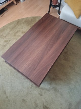 Mesa de centro elevable de madera