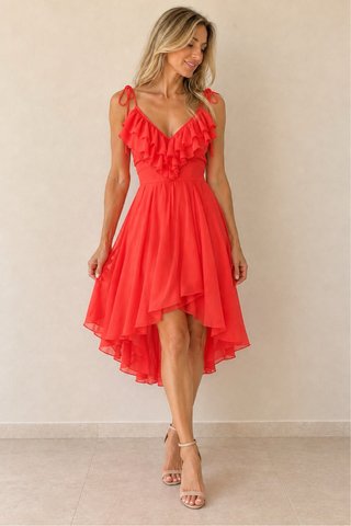 Vestido Rojo de Gasa