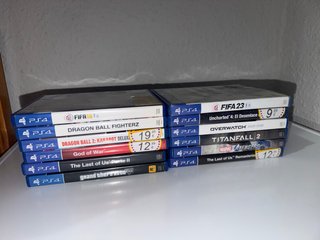 Lote de 12 Juegos para PS4 (PlayStation 4)