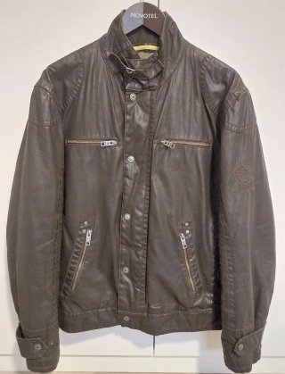 Chaqueta Biker Marrón