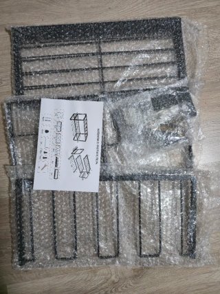 Organizador de herramientas metálico negro