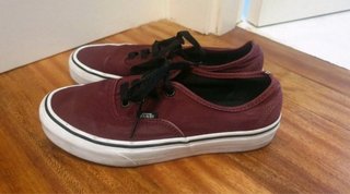 Zapatillas Vans authentic granates, número 38