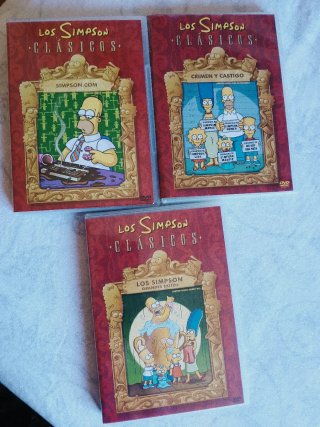 Lote de 3 DVDs Los Simpson Clásicos