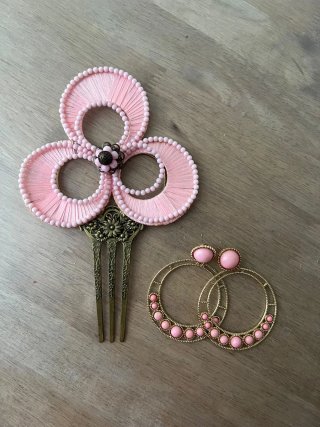 Conjunto Flamenca Peineta y Pendientes