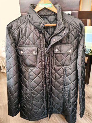 Chaqueta acolchada negra hombre Talla L