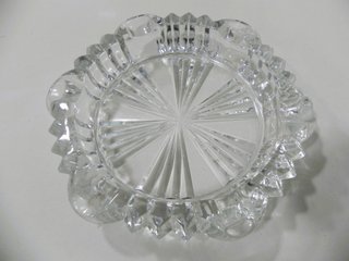 Cenicero de Cristal Tallado Vintage