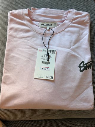 Camiseta Pull&Bear Rosa Talla XL