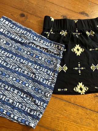 Lote 2 Faldas Estampadas Talla Única