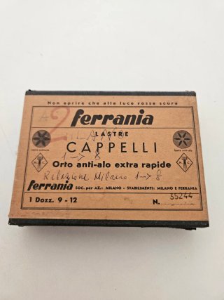 Lastre Ferrania Cappelli 1-7-8 Vintage