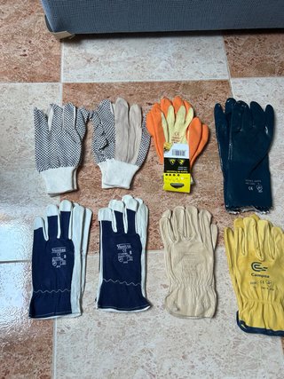 Lote de 8 pares de guantes de trabajo
