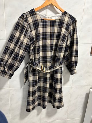 Vestido cuadros Formula Joven Talla 40