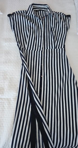 Vestido largo Zara rayas