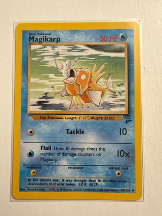 Carta Pokémon Magikarp - Base Set 2