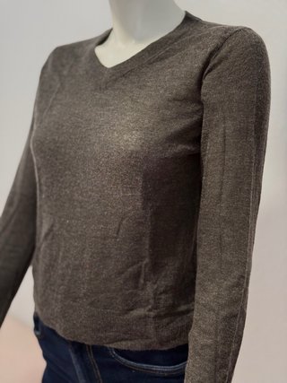 Jersey fino lana y alpaca gris