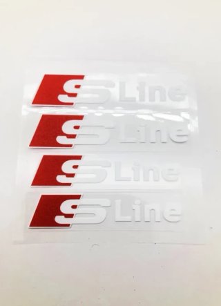 Vinilo pinzas de freno Audi S-Line blanco