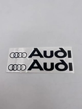 Vinilo pegatina Audi negras 114 x 46 mm