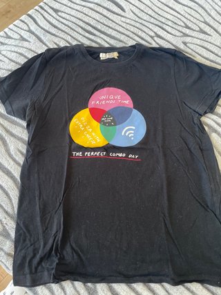 Camiseta Pull&Bear Negra Talla M