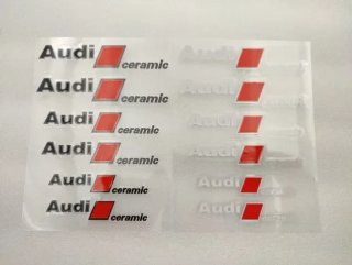 Vinilos pinzas de freno Audi Ceramic color negro