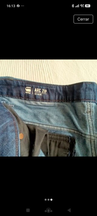 Pantalón G-STAR Arc Zip 3D Slim Talla 40