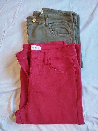 Lote 2 Pantalones Mango Talla S