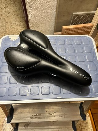 Sillín WEST BIKING Gel Negro