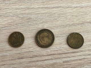 6 Monedas Antiguas Pesetas España Franco