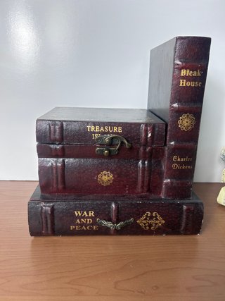 Reloj Joyero Vintage Libros Antiguos