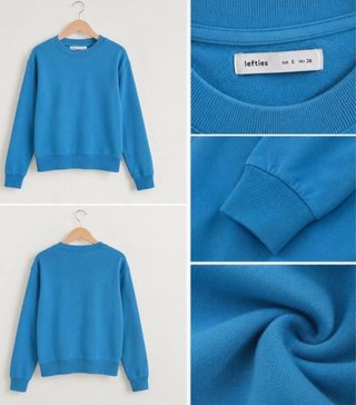 Sudadera azul Lefties talla S