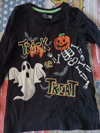 Camiseta Halloween Trick or Treat Niña