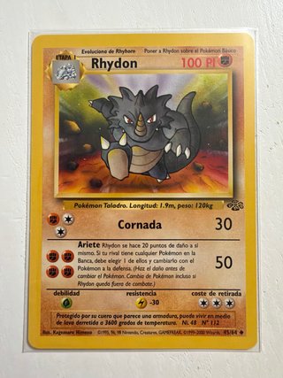 Carta Pokémon Rhydon - Jungle
