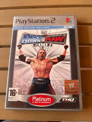 Juego PS2 SmackDown vs Raw 2007 Platinum