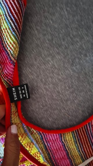 Vestido Shein Multicolor Talla M