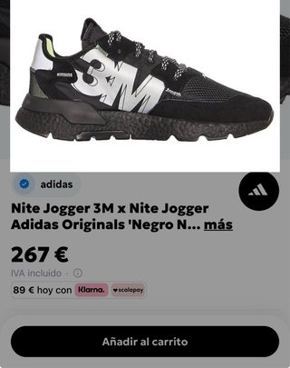 ADIDAS BOOST NITE JOGGER CORE x 3M REFLECTIVE T.42