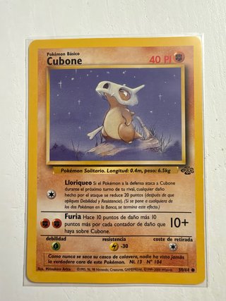 Carta Pokémon Cubone - Jungle