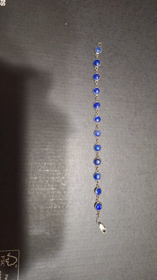 Pulsera Plata y Lapislázuli