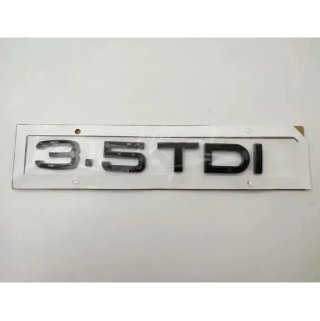 Emblema logo Audi 3.5 TDI negro