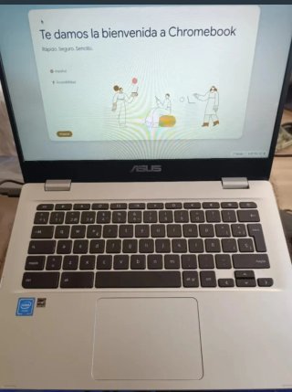 Portátil Asus Chromebook Plata y Negro