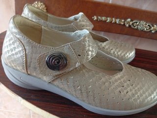Zapatos Confort Mujer Dorados