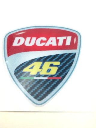 Pegatina 46 Ducati 8 x 8 cm