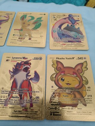 Cartas Doradas Pokémon VMAX y V