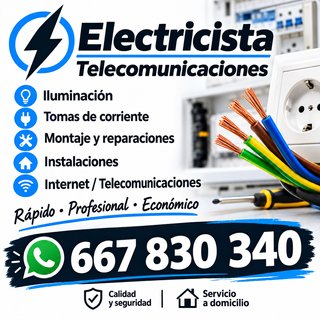 Servicios de Electricista y Telecomunicaciones