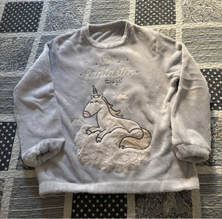 Sudadera azul cielo con Estampado de Unicornio