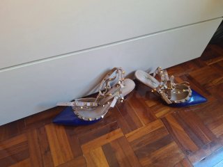 Zapatos Valentino Garavani Rockstud Azul Eléctrico