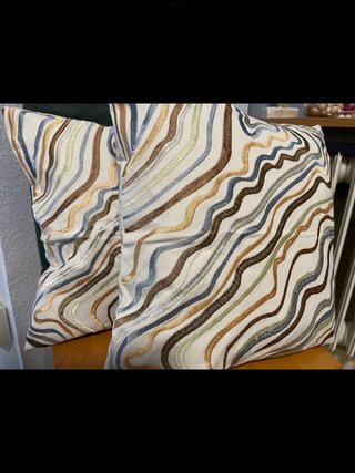 2 Fundas Cojín Bordadas 45x45