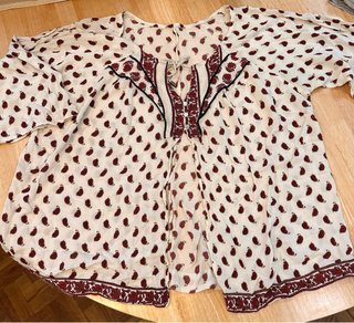 Camisa Zara Estampada Talla L