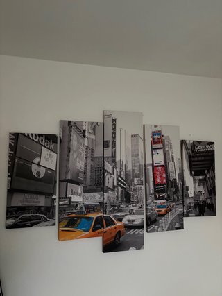 Cuadro de 5 piezas ciudad de Nueva York