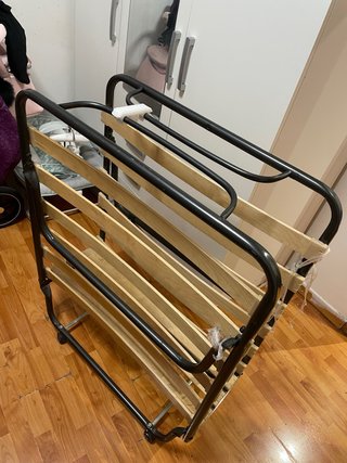 Somier 90cm Metal y Madera