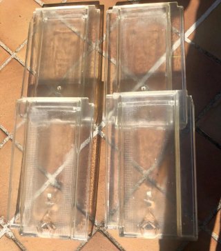 4 Tejas Planas de Cristal